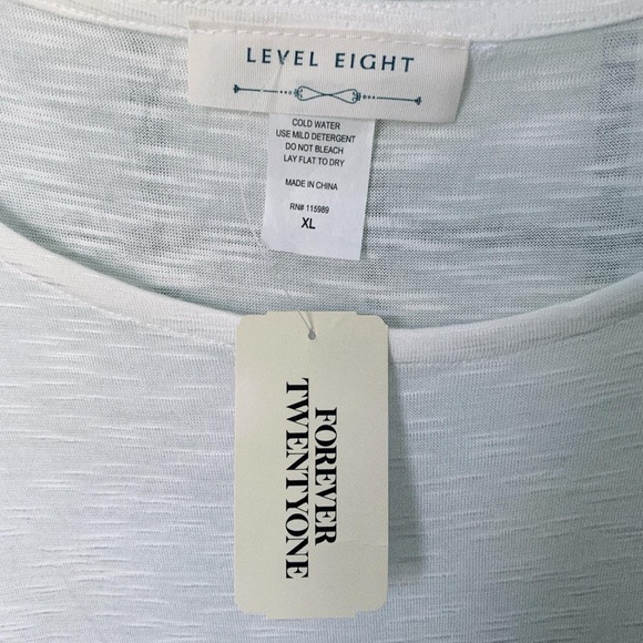 Forever 21 White Eyelet Trim Top - Picture 3 of 5